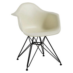 Vitra Eames DAR 43cm Armchair Cream / Black